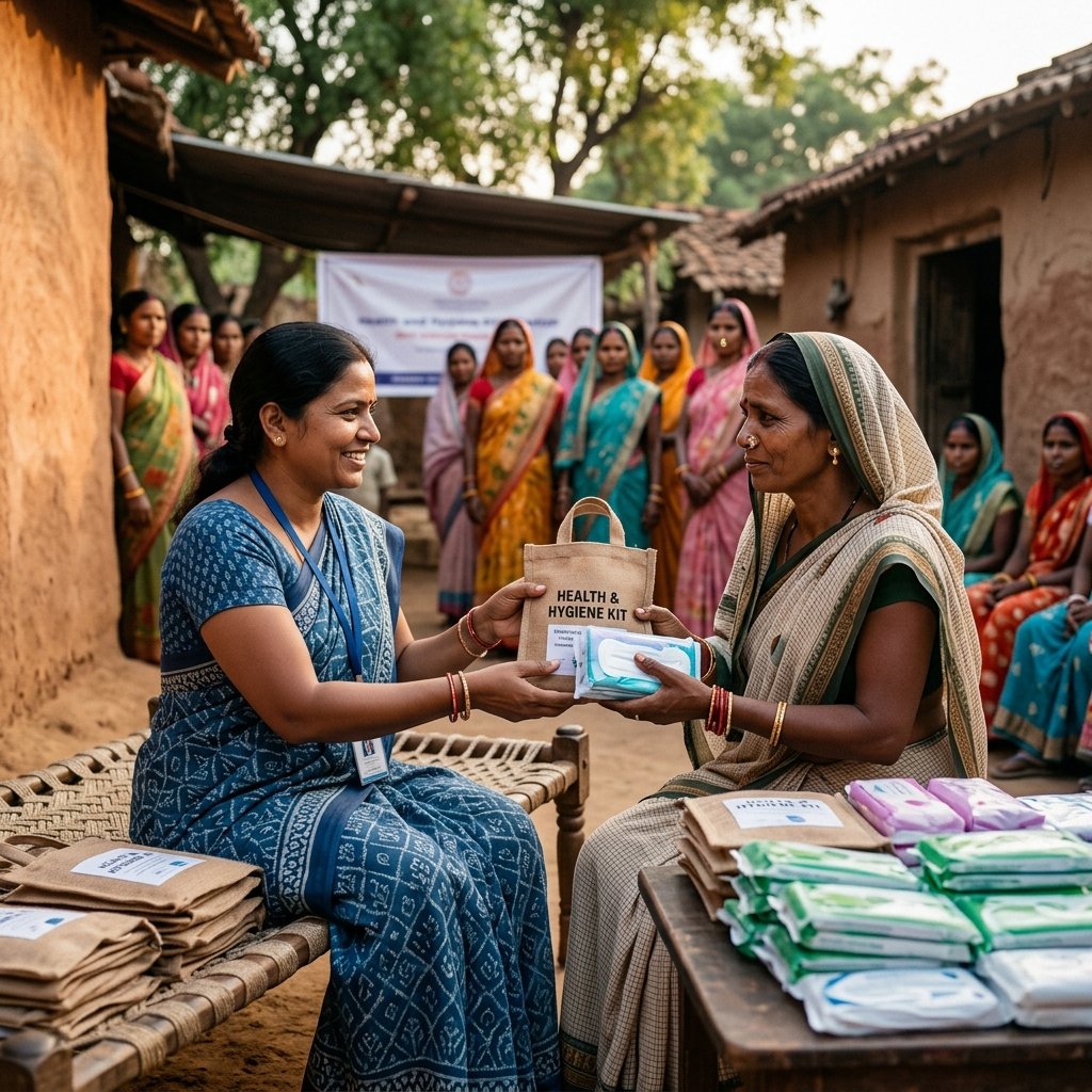 Aditi Menstrual Hygiene Kit Distribution